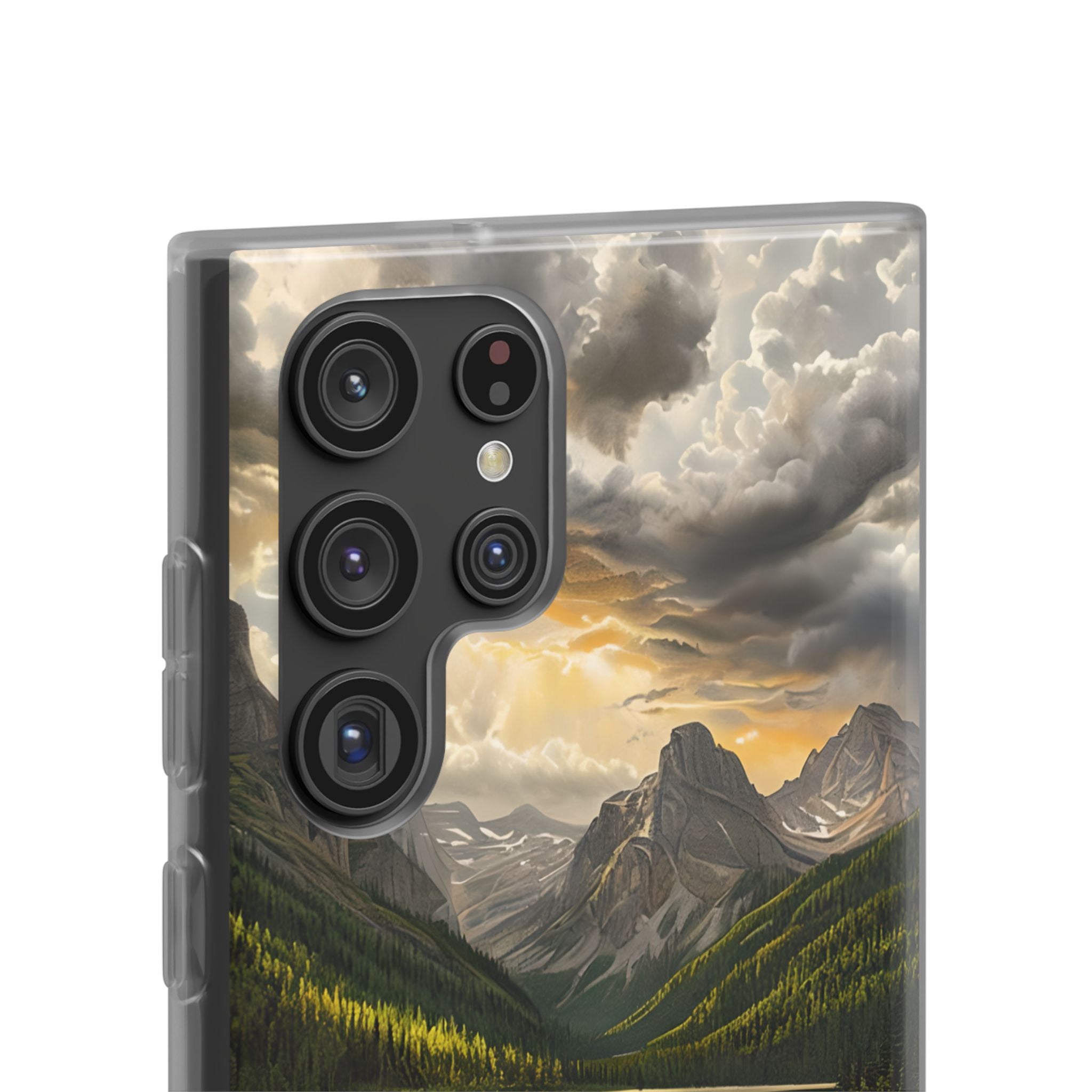 Gilded Mountain Lake · Soft Handyhülle für Samsung