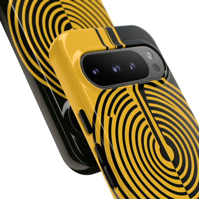 Yellow Tough Phone Case for Google Pixel - Voltage Sector Pulse