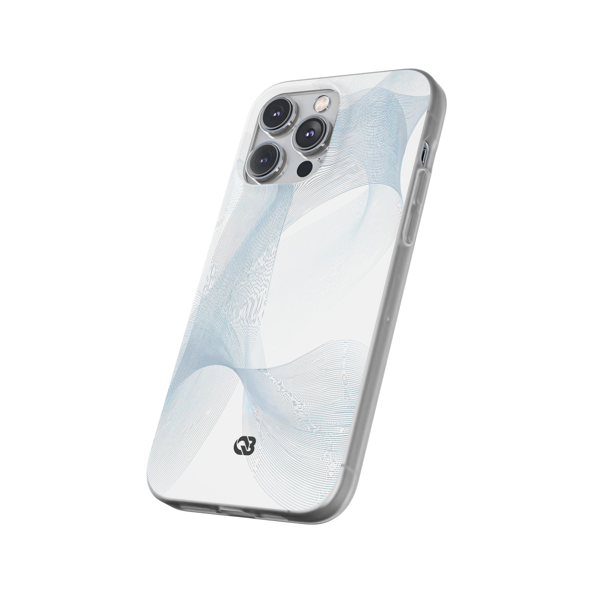 White Lite Phone Case for iPhone - Arctic Line Current