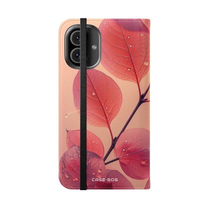 Translucente bladeren - iPhone 16 Plus Case - Portemonnee