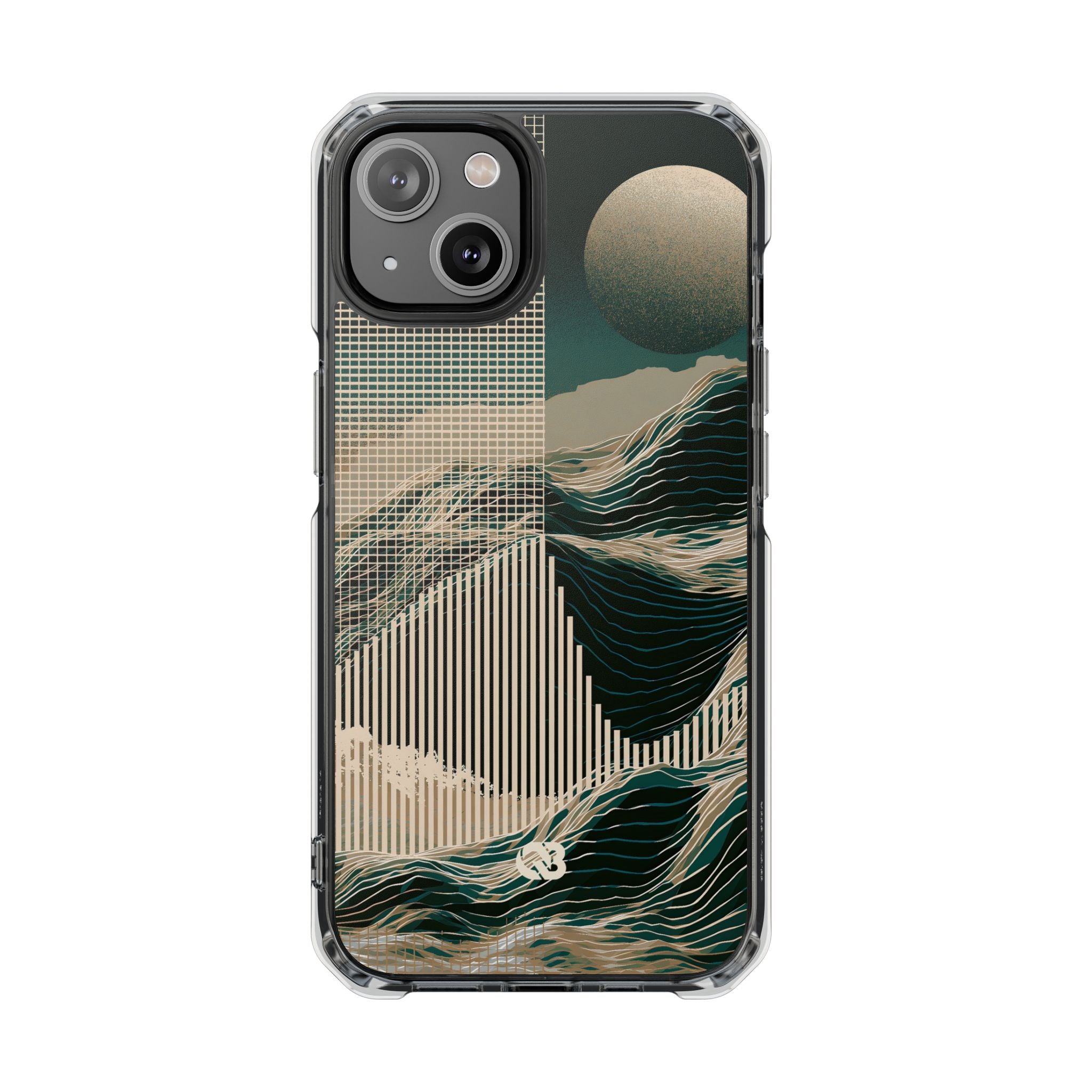 Green Impact MagSafe Phone Case for iPhone - Lunar Moss Topography