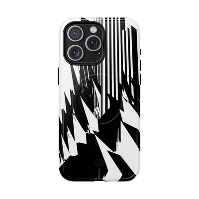White Tough 2.0 Magsafe Phone Case for iPhone - Shattered Vector Spire