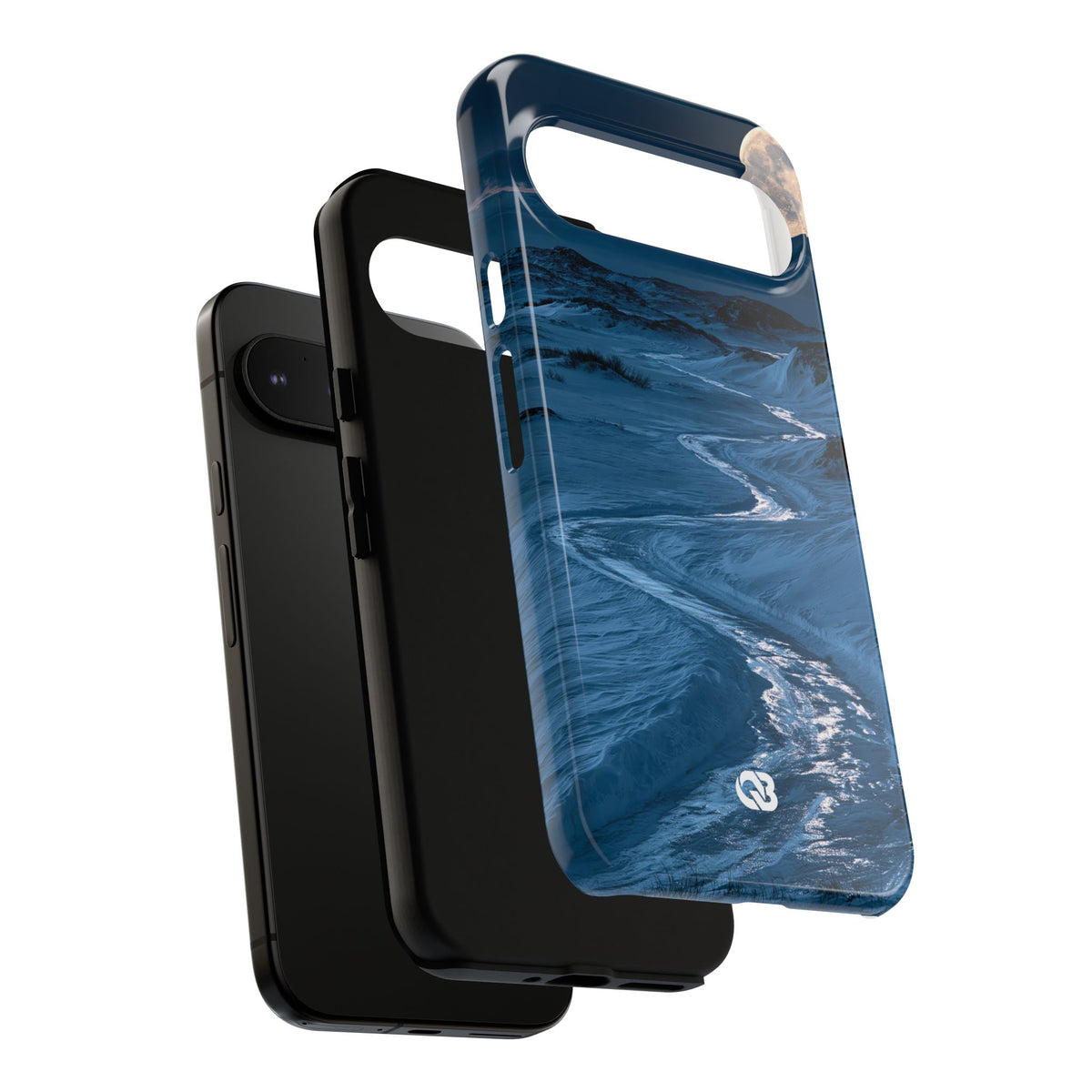 Arctic Moon Drift · Tough Phone Case for Pixel ·  Blue