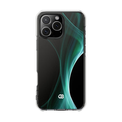 Emerald Lumen · Clear Impact Magnetic Phone Case for iPhone · Green