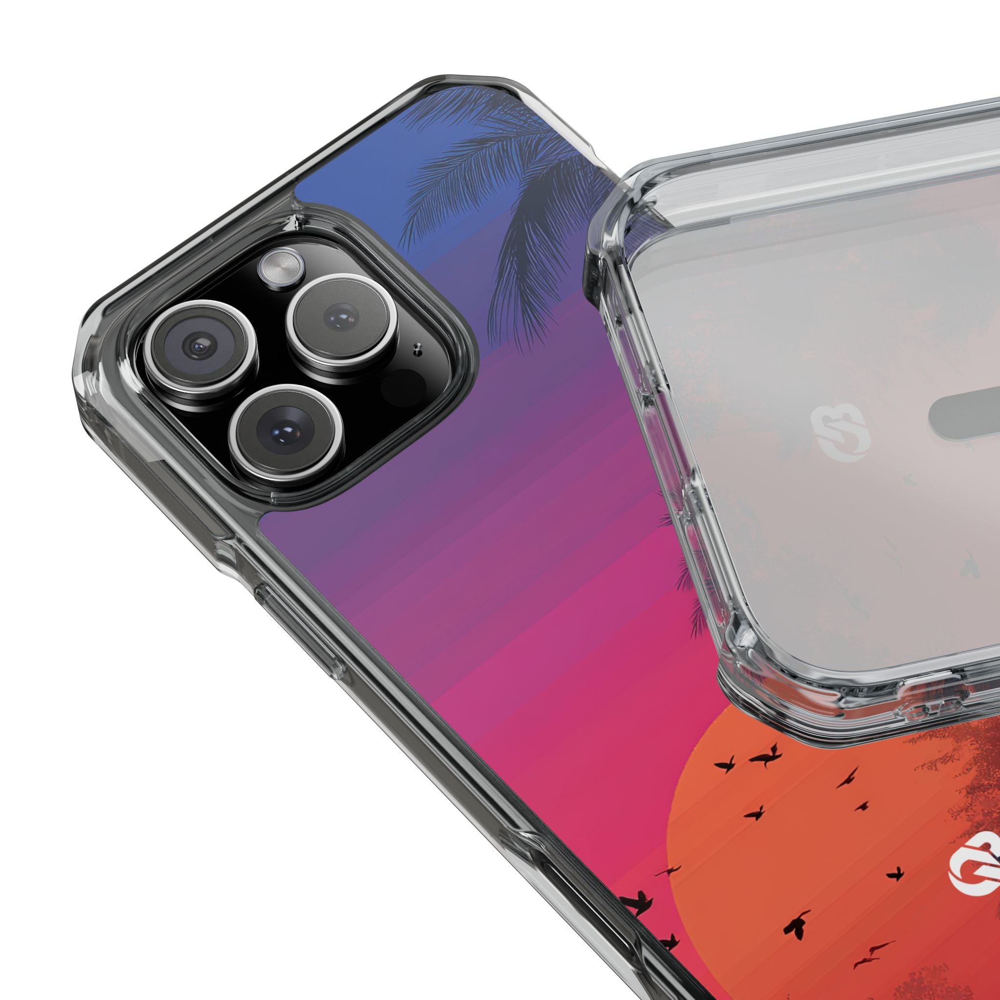 Neon Horizon Palms · Impact Phone Case for iPhone · Magsafe