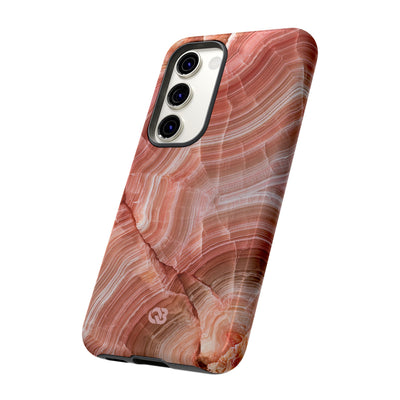 Blushing Rose Strata · Tough Phone Case for Samsung · Pink