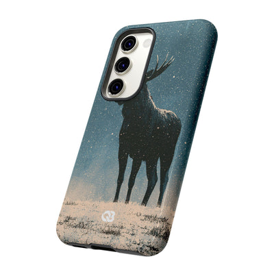 Nordic Boreal Moose · Tough Phone Case for Samsung · Blue