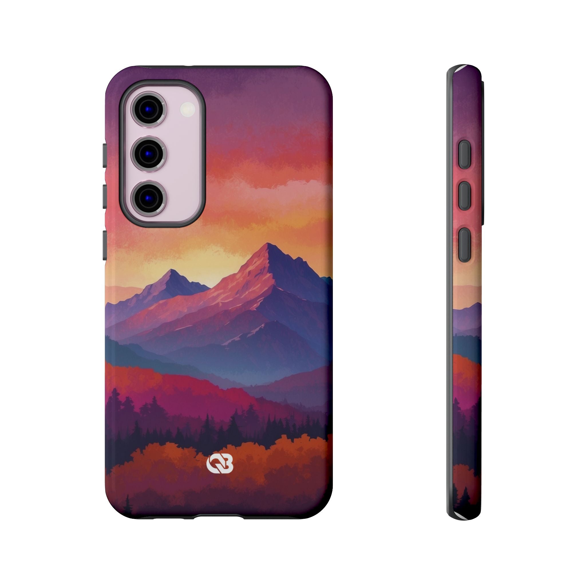 Crimson Mountain Dusk · Tough Phone Case for Samsung