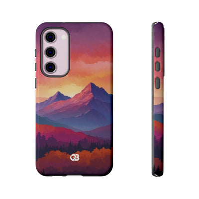 Crimson Mountain Dusk · Tough Phone Case for Samsung