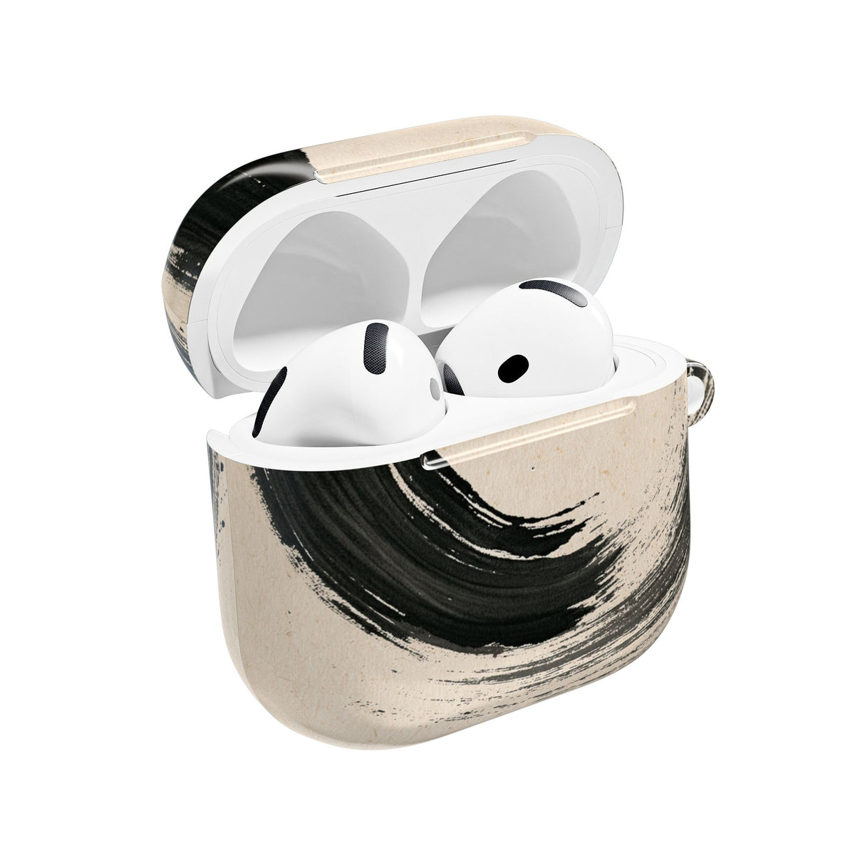 Zen Ensō Circle · Hard Case for AirPods & AirPods Pro · Beige