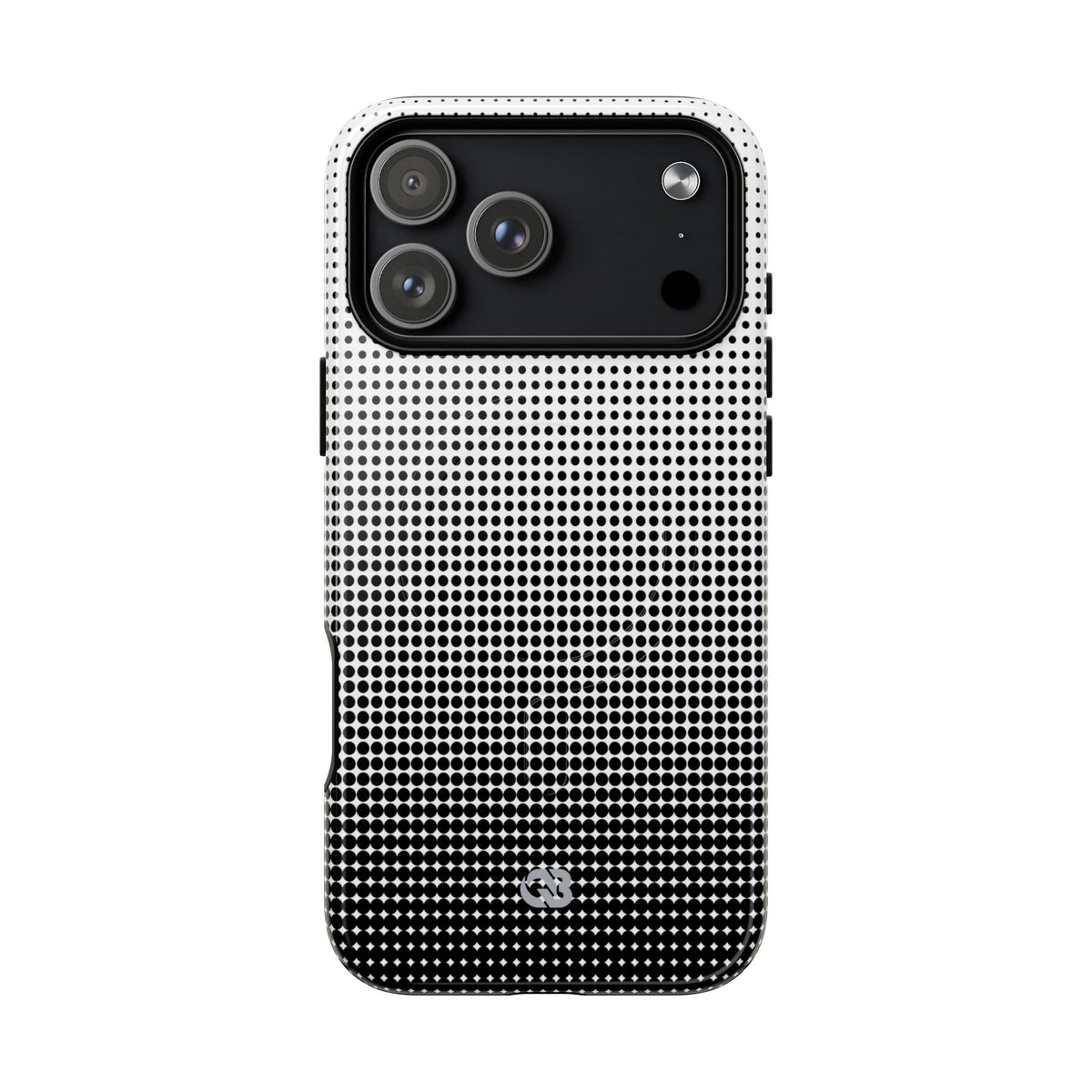 Black Tough 2.0 Magsafe Phone Case for iPhone - Obsidian Halftone Flux