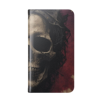 Winged Skull Rose - Samsung S23 Case - Wallet