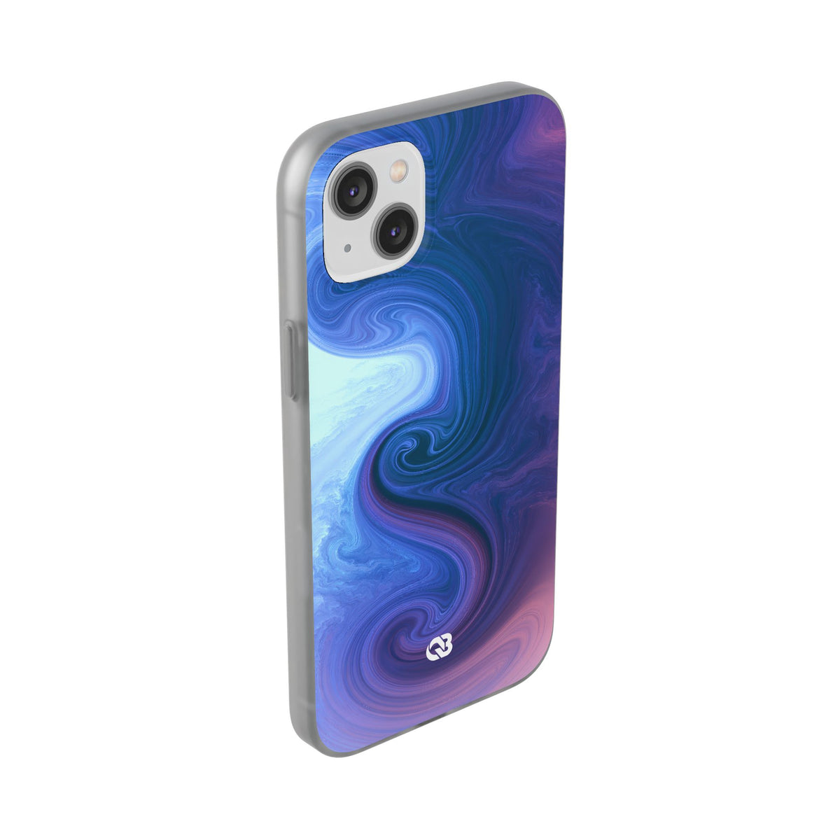 Azure Fluid Swirl · Lite Phone Case for iPhone ·  Blue