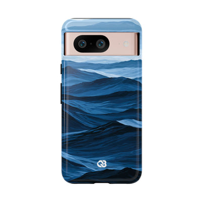 Blue Tough Phone Case for Google Pixel - Cobalt Ridge Tides