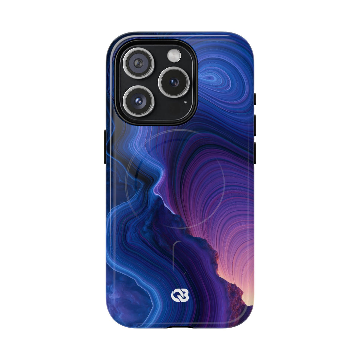 Radiant Strata · Tough 2.0 Magnetic Phone Case for iPhone · Blue