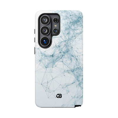 Blue Tough Phone Case for Samsung - Glacial Neural Web