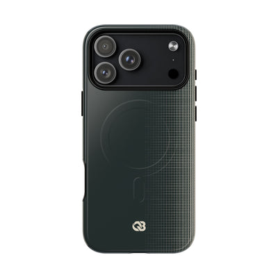 Grey Tough 2.0 Magsafe Phone Case for iPhone - Charcoal Tech Grid