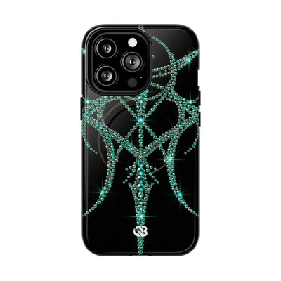 Teal Cyber Sigil · Tough 2.0 Magnetic Phone Case for iPhone · Teal