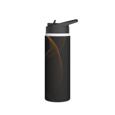 Golden Horizon Drift · Insulated Water Bottle · Black