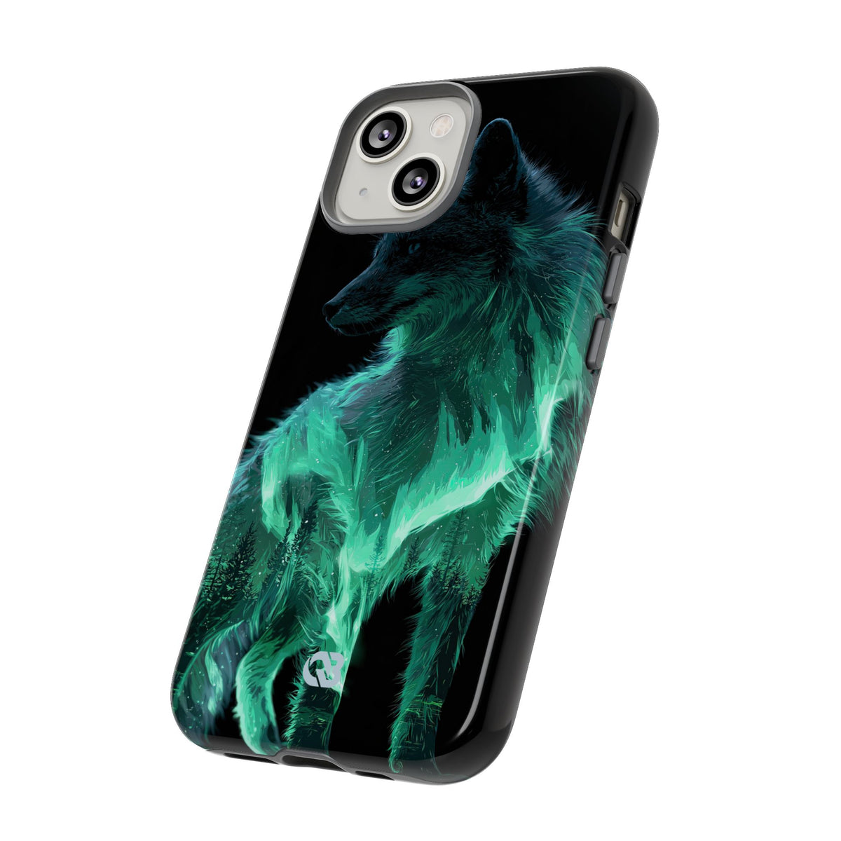 Nordic Aurora Fox · Tough Phone Case for iPhone · Teal