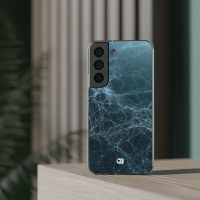 Teal Lite Phone Case for Samsung - Arctic Neural Mesh