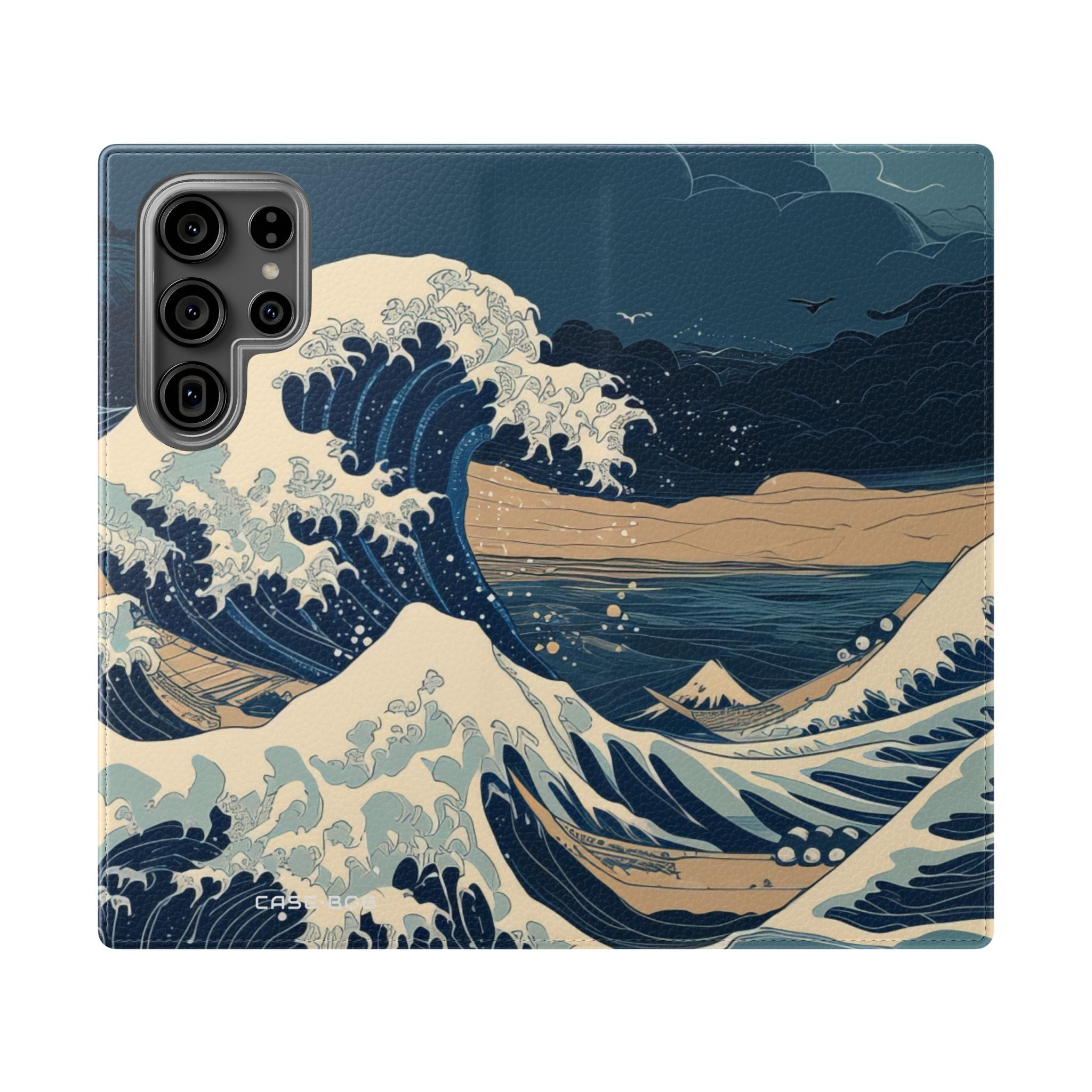 Cresting Navy Wave - Samsung S23 Ultra - Lompakkokotelo