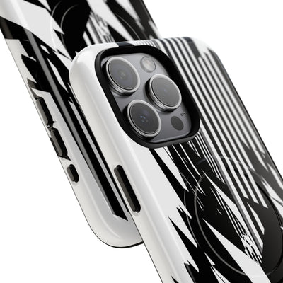 White Tough 2.0 Magsafe Phone Case for iPhone - Shattered Vector Spire