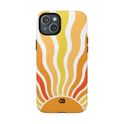 Amber Solar Waves · Tough+ Phone Case for iPhone · Magsafe