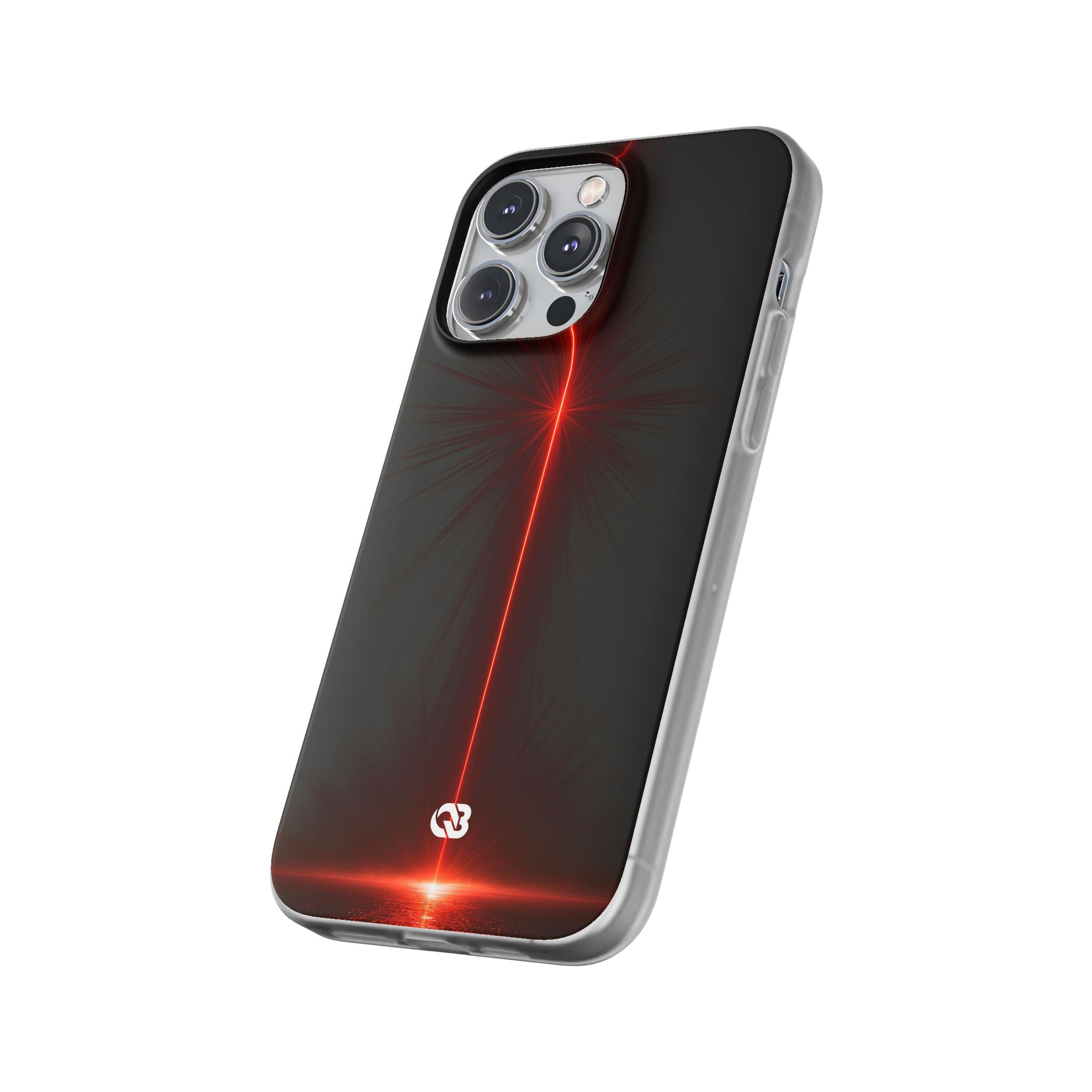 Red Lite Phone Case for iPhone - Crimson Flare Vector