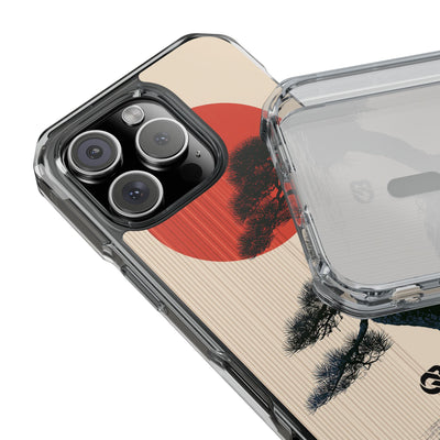 Beige Impact MagSafe Phone Case for iPhone - Kyoto Crimson Pine
