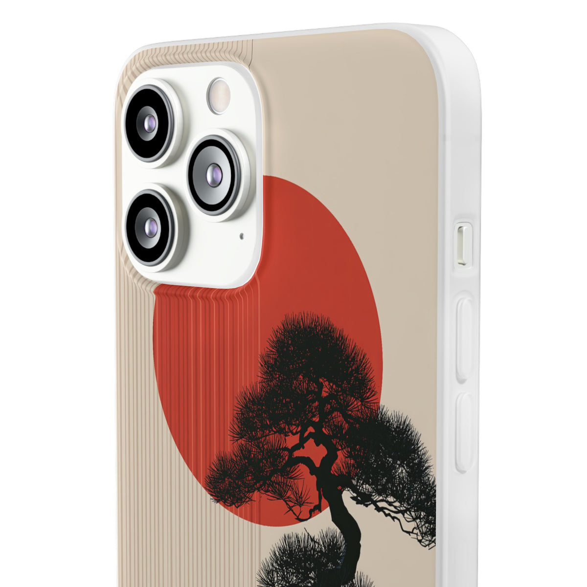 Crimson Sun Bonsai · Lite Phone Case for iPhone ·  Beige