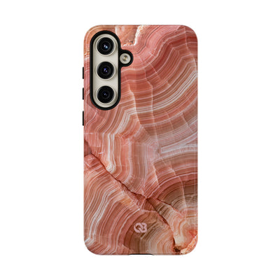 Blushing Rose Strata · Tough Phone Case for Samsung · Pink