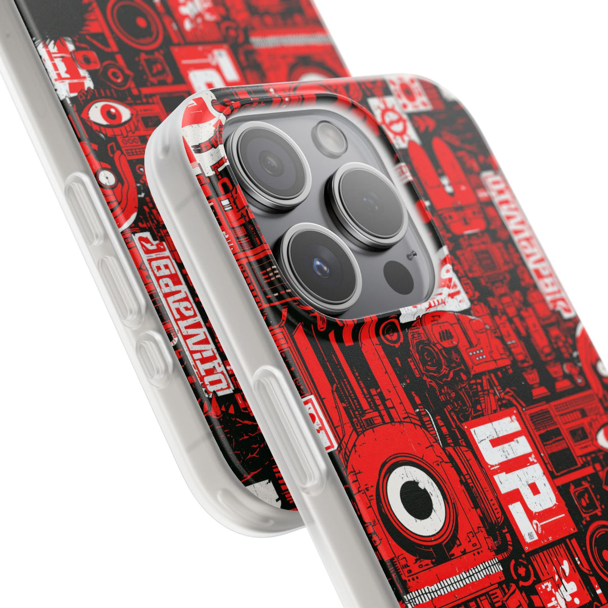 Neo Mecha Collage · Lite Phone Case for iPhone ·  Red
