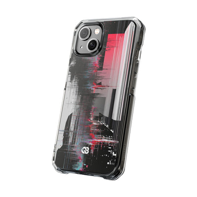 Black Impact MagSafe Phone Case for iPhone - Crimson Data Leak
