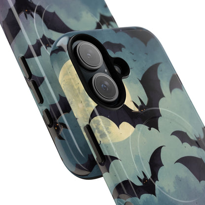 Glowing Bat Swarm iPhone 16 Case - Tough+