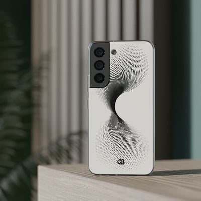 White Lite Phone Case for Samsung - Linear Torsion Grid