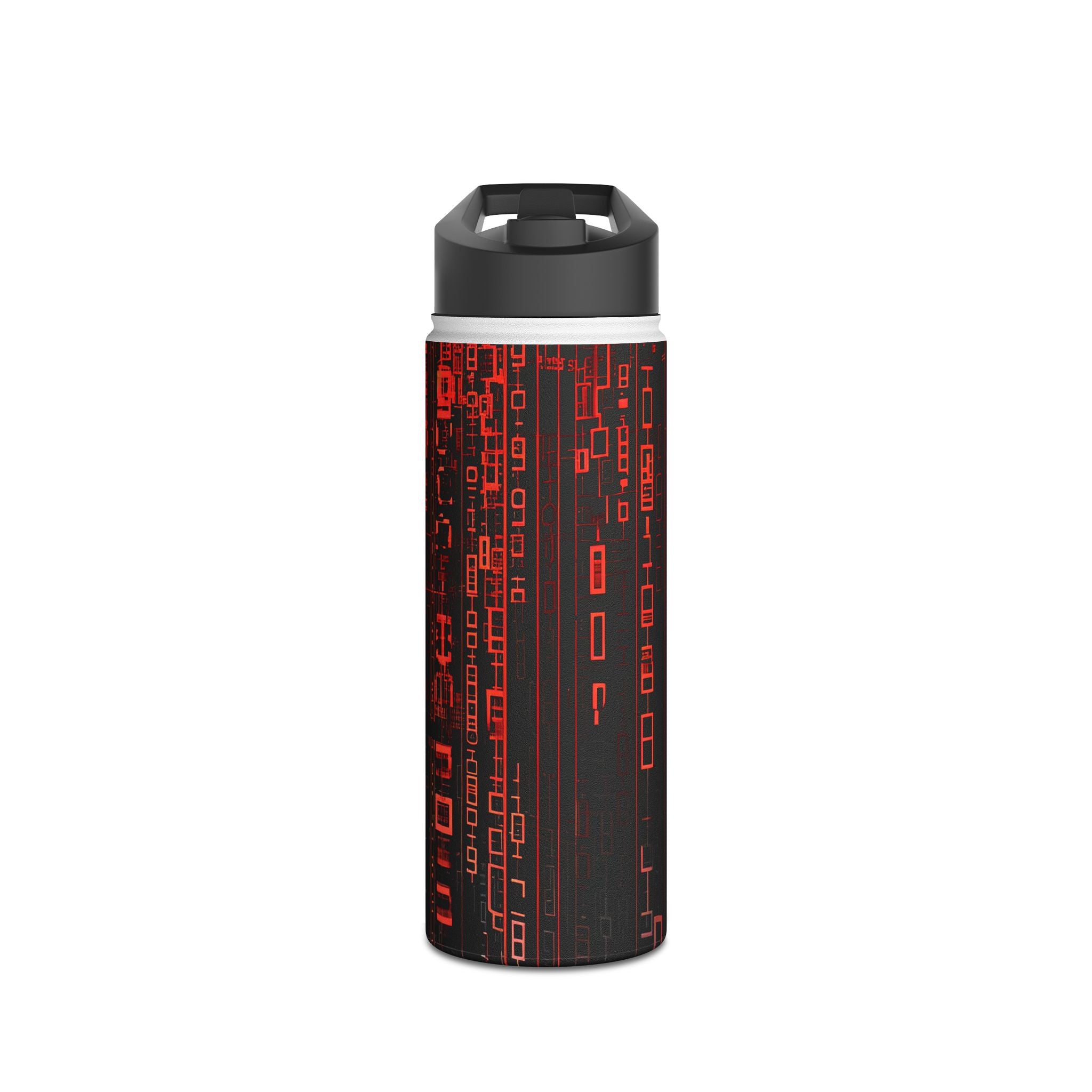 Crimson Columns - Stainless Steel Water Bottle