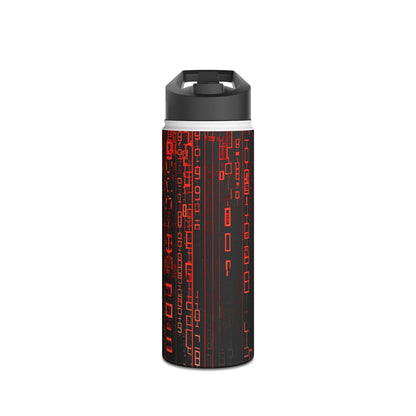Crimson Columns - Stainless Steel Water Bottle