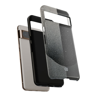 Black Tough Phone Case for Google Pixel - Lunar Static Orbit