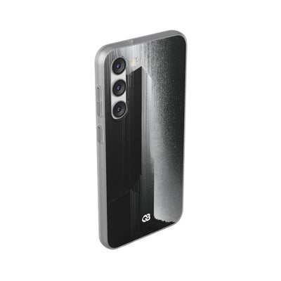 Black Lite Phone Case for Samsung - Brutalist Pixel Monolith