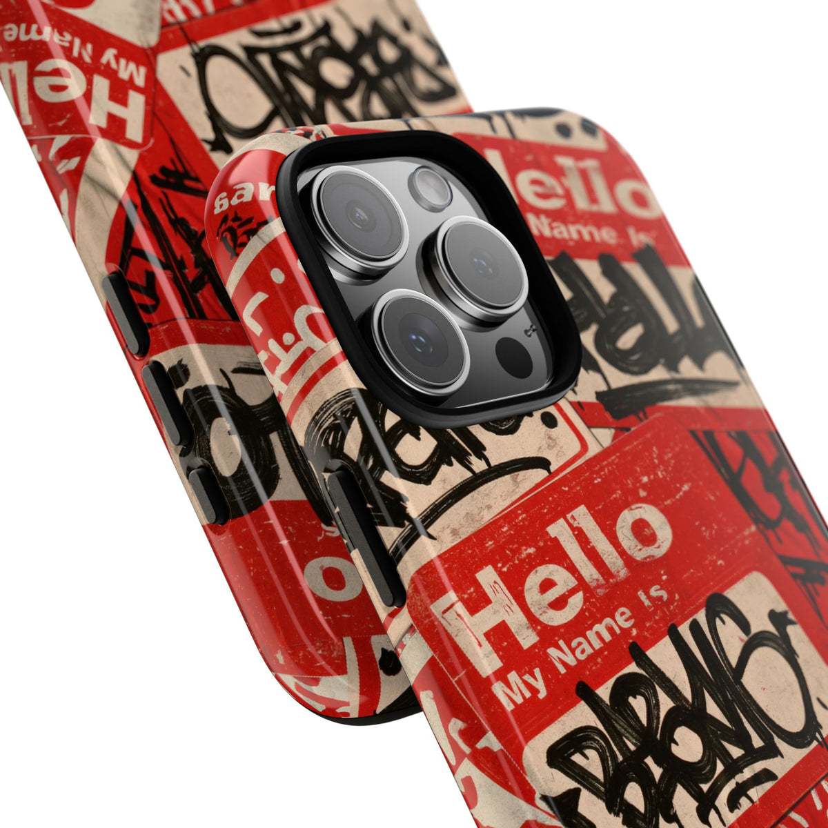 Slap Tag Collage · Tough Phone Case for iPhone · Red