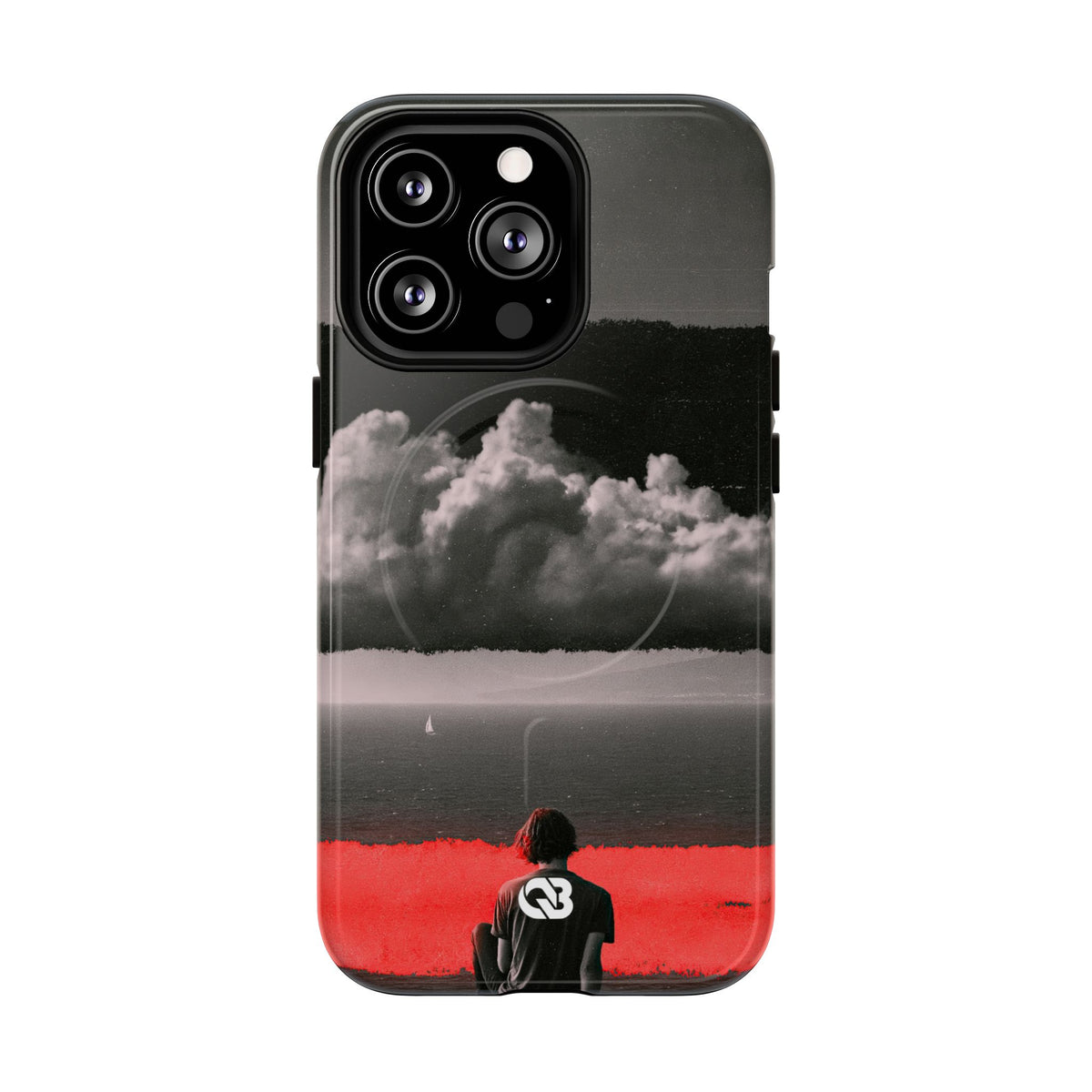 Crimson Horizon · Tough 2.0 Magnetic Phone Case for iPhone · Black