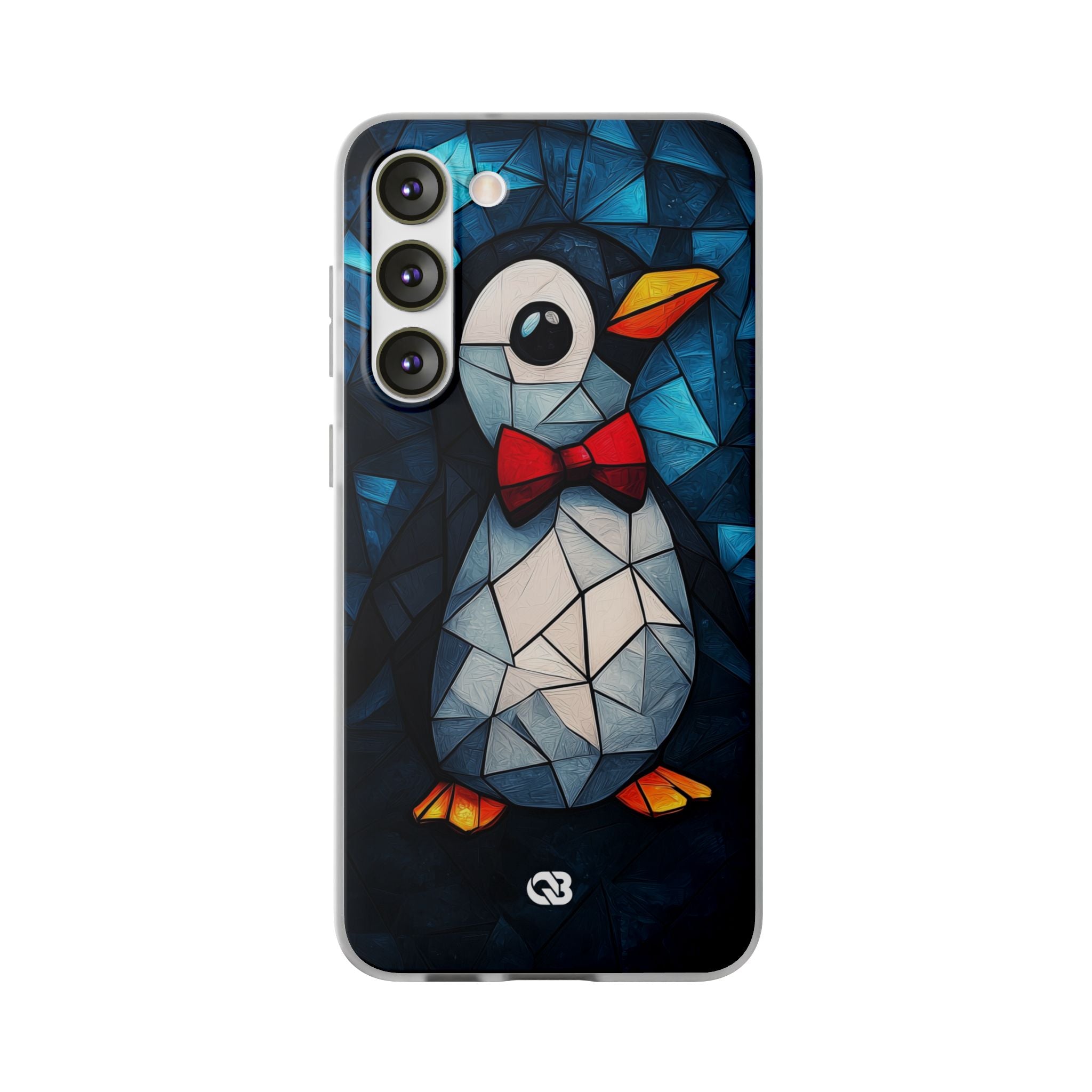 Mosaic Bowtie Penguin · Soft Handyhülle für Samsung