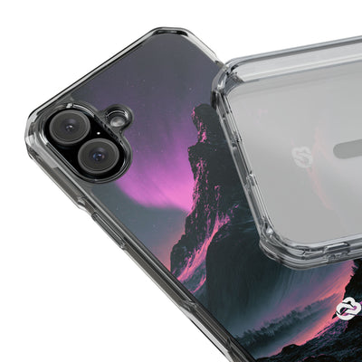 Arctic Aurora Summit · Clear Impact Magnetic Phone Case for iPhone · Black