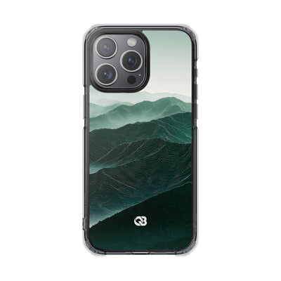 Alpine Mist · Clear Impact Magnetic Phone Case for iPhone · Green
