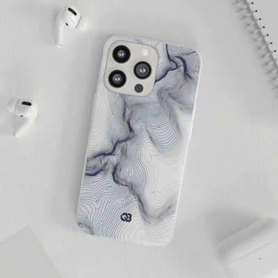Nordic Ridge Contour · Lite Phone Case for iPhone ·  White