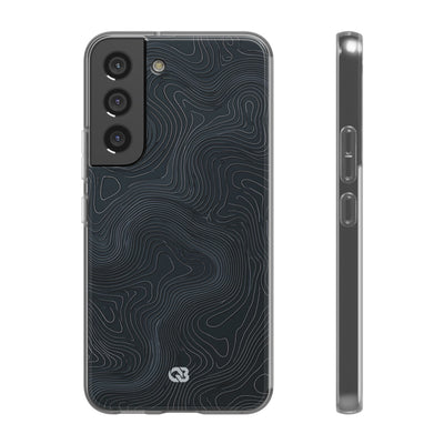 Black Lite Phone Case for Samsung - Obsidian Ridge Topo