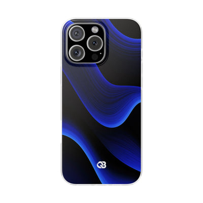 Blue Lite Phone Case for iPhone - Electric Cobalt Flow