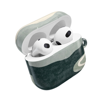 Muted Valley Vista · Hard Case for AirPods & AirPods Pro · Green