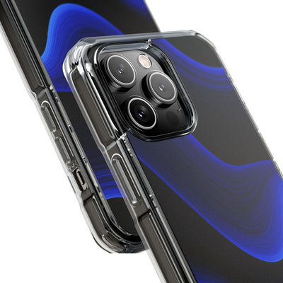 Blue Impact MagSafe Phone Case for iPhone - Electric Cobalt Flow